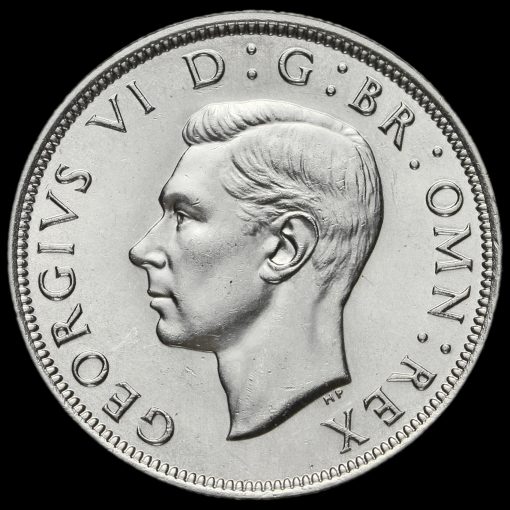 1939 George VI Silver Half Crown Obverse
