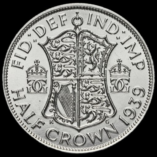 1939 George VI Silver Half Crown Reverse