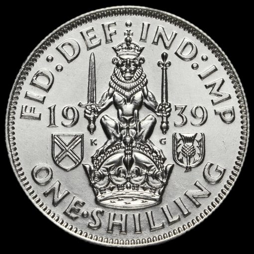 1939 George VI Silver Scottish Shilling Reverse