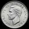 1945 George VI Silver Two Shilling Coin / Florin Obverse