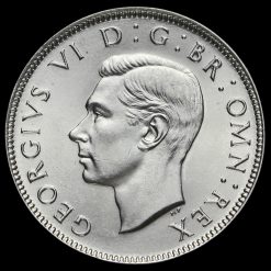 1945 George VI Silver Two Shilling Coin / Florin Obverse