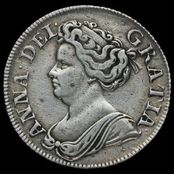1711 Queen Anne Early Milled Silver Shilling Obverse