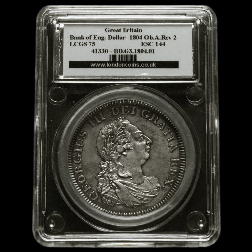 1804 George III Bank of England Issue Silver Dollar