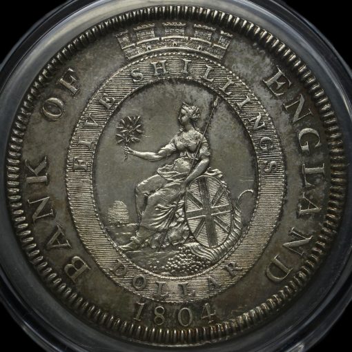 1804 George III Bank of England Issue Silver Dollar Reverse