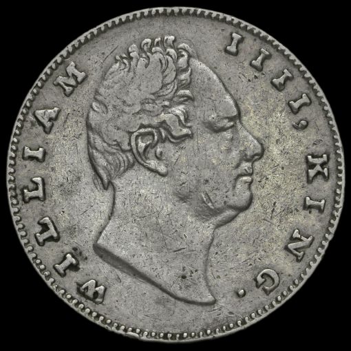 British India 1835 William IV One Rupee Obverse