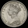 1871 Queen Victoria Gothic Florin Obverse