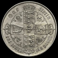 1871 Queen Victoria Gothic Florin Reverse