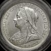 1896 Queen Victoria Veiled Head LX Crown Obverse