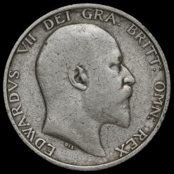 1905 Edward VII Silver Shilling Obverse