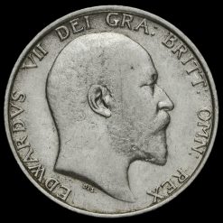 1909 Edward VII Silver Shilling Obverse