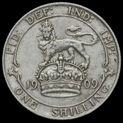 1909 Edward VII Silver Shilling Reverse