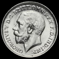 1911 George V Silver Threepence Obverse