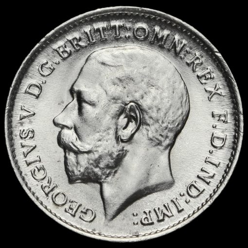 1911 George V Silver Threepence Obverse