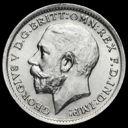 1912 George V Silver Threepence Obverse
