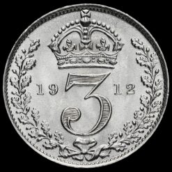 1912 George V Silver Threepence Reverse