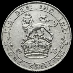 1913 George V Silver Shilling Reverse