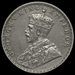 British India 1915 George V One Rupee Obverse
