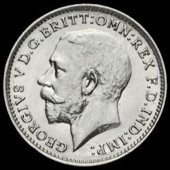 1916 George V Silver Threepence Obverse