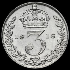 1916 George V Silver Threepence Reverse