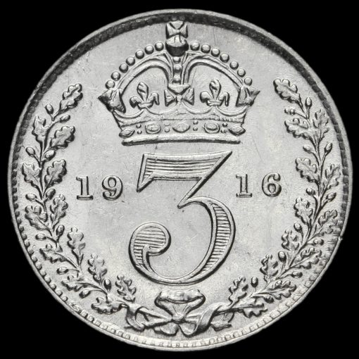 1916 George V Silver Threepence Reverse