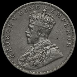 British India 1919 George V One Rupee Obverse
