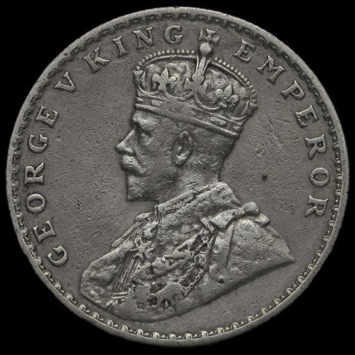British India 1919 George V One Rupee Obverse
