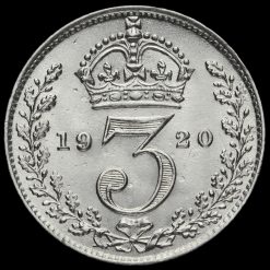 1920 George V Silver Threepence Reverse