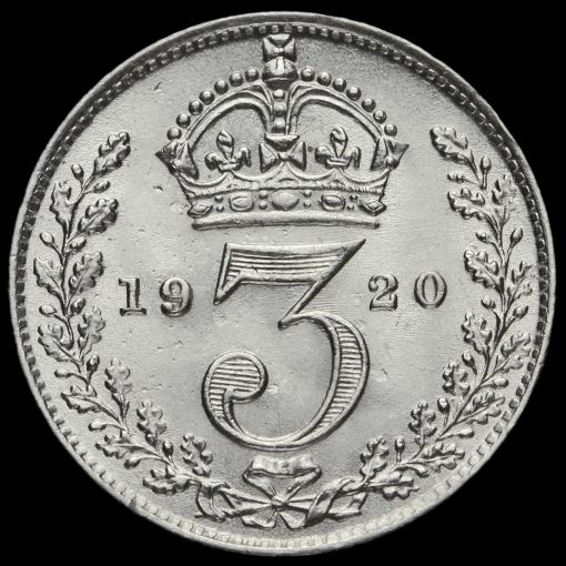 1920 George V Silver Threepence Reverse