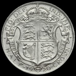 1920 George V Silver Half Crown Reverse