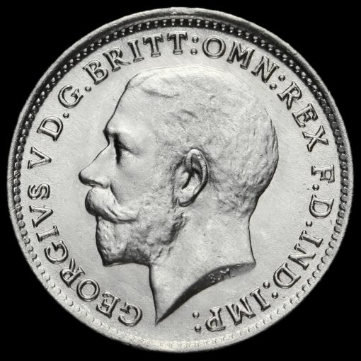 1921 George V Silver Threepence Obverse
