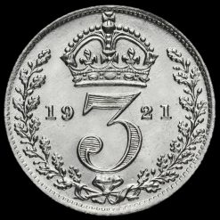 1921 George V Silver Threepence Reverse