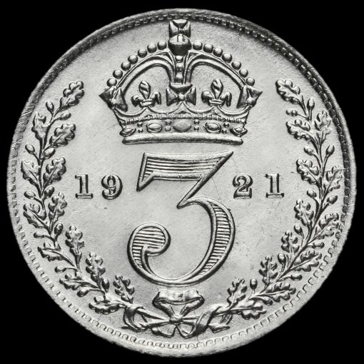 1921 George V Silver Threepence Reverse