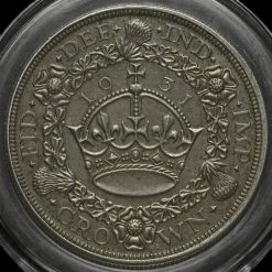1931 George V Silver Wreath Crown Reverse