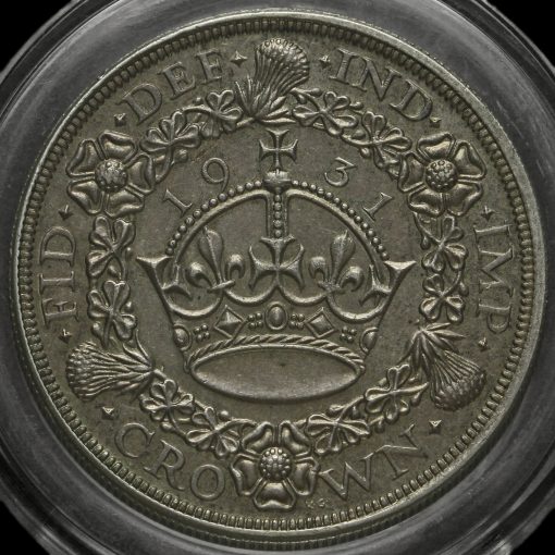 1931 George V Silver Wreath Crown Reverse