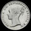 1844 Queen Victoria Young Head Silver Fourpence / Groat Obverse