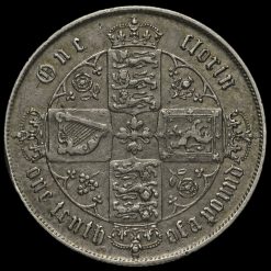 1859 Queen Victoria Gothic Florin Reverse