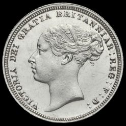 1881 Queen Victoria Young Head Silver Sixpence Obverse
