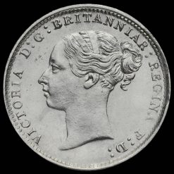 1885 Queen Victoria Young Head Silver Threepence Obverse