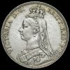 1888 Queen Victoria Jubilee Head Silver Crown Obverse