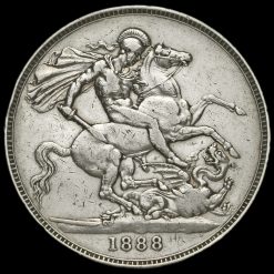 1888 Queen Victoria Jubilee Head Silver Crown Reverse