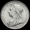 1894 Queen Victoria Veiled Head Silver Florin Obverse