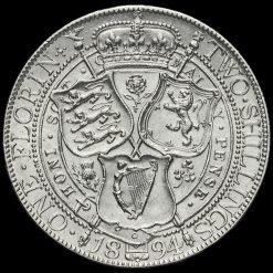 1894 Queen Victoria Veiled Head Silver Florin Reverse