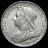1899 Queen Victoria Veiled Head Silver Florin Obverse