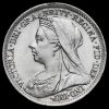 1901 Queen Victoria Silver Threepence Obverse