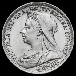 1901 Queen Victoria Silver Threepence Obverse