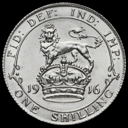 1916 George V Silver Shilling Reverse