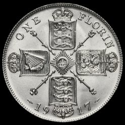 1917 George V Silver Florin Reverse
