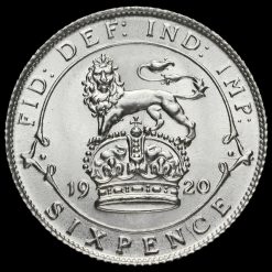 1920 George V Silver Sixpence Reverse
