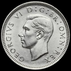 1945 George VI Silver Sixpence Obverse