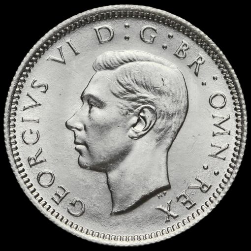 1945 George VI Silver Sixpence Obverse